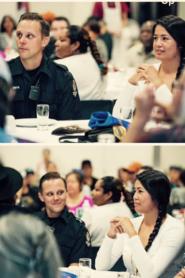 Constable Urquhart and his partner Cynthia at an event at the Carnegie Centre in Vancouver.